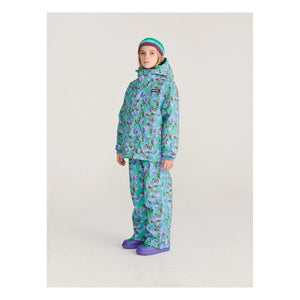 Bobo Choses - Flowery Recycled Fiber Ski Pants | Turquoise