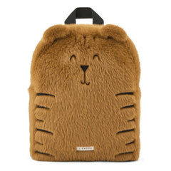 Liewood - Denise Tigre Fluffy Backpack Recycled Fiber | Caramel