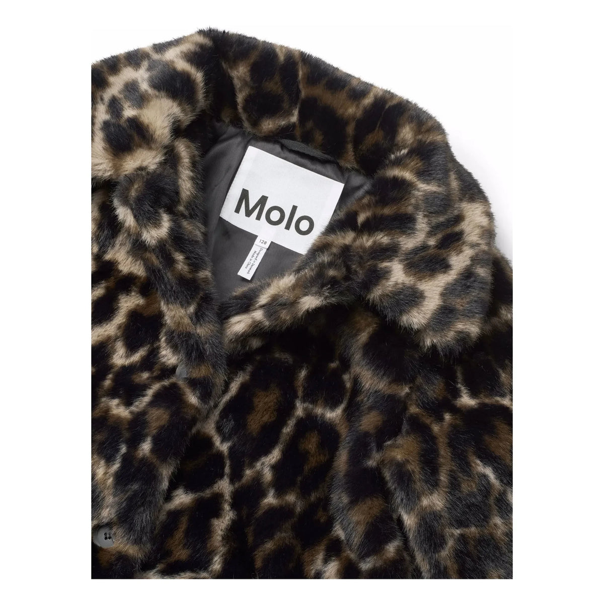 Molo - Hera Leopard Fur Coat | Brown