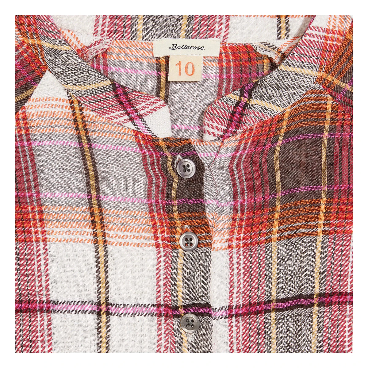 Bellerose - Peru Checked Dress | Ecru