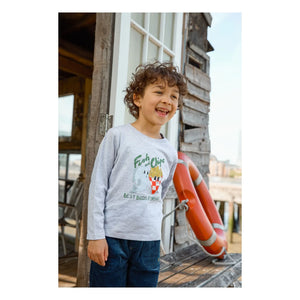 Bonton - Taxo Fish & Chips T-Shirt | Heather Grey