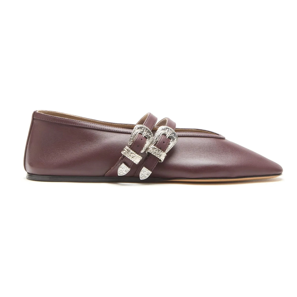 Le Monde Beryl - Claudia Leather Ballerina | Chocolate