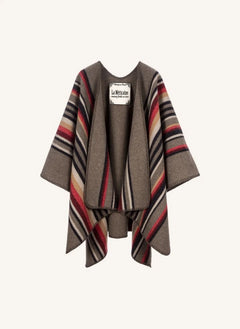 La Méricaine - Apache Recycled Wool Poncho | Earth Brown
