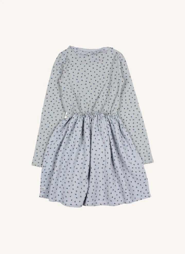 Búho - Floral dress | Grey blue