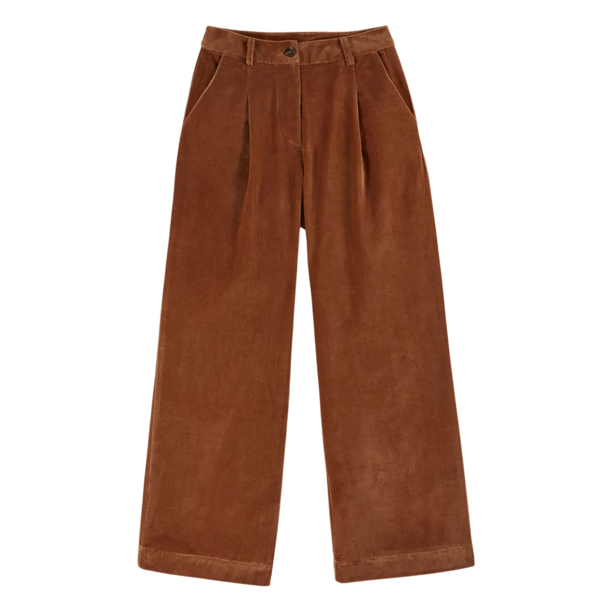 Emile et Ida - Caroub Velvet Pants | Camel