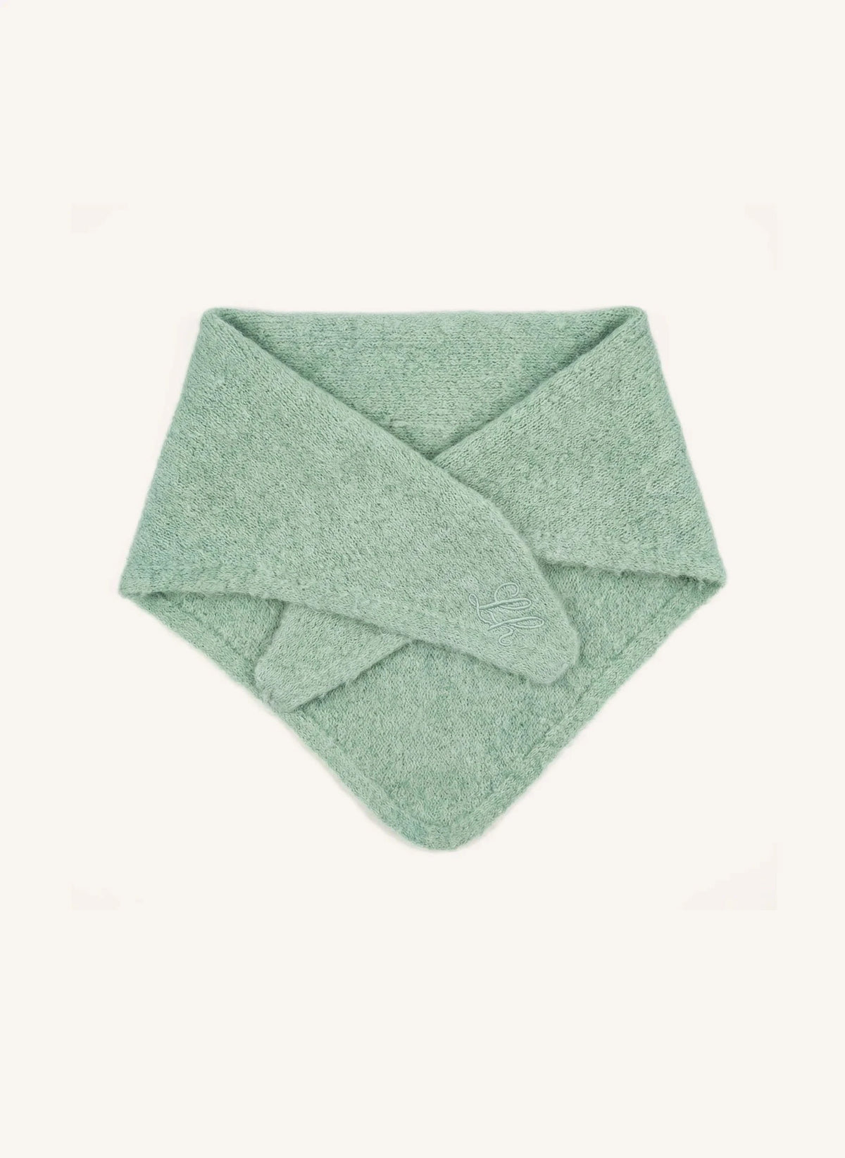 Leon & Harper - Mira Alpaca Triangle Scarf | Pistachio Green