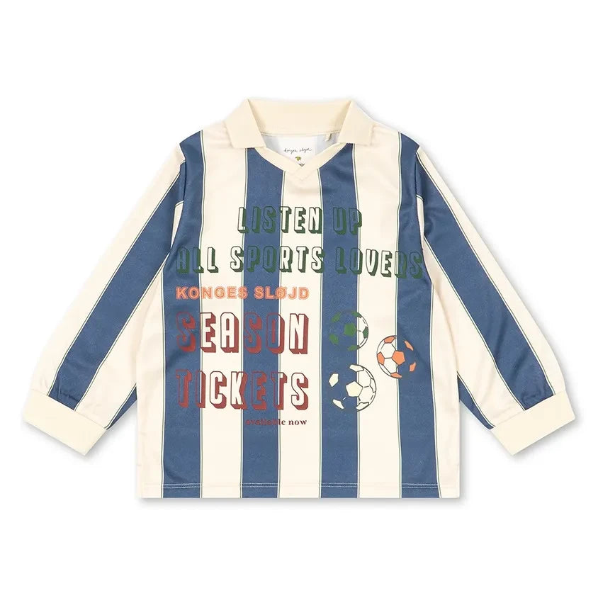 Konges Sløjd - Blue Striped Polo Shirt