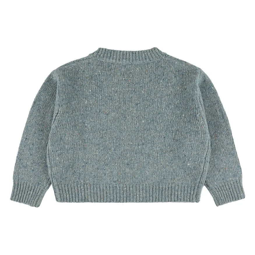 Morley - Zed Merino Wool Mercerized Sweater | Grey-blue