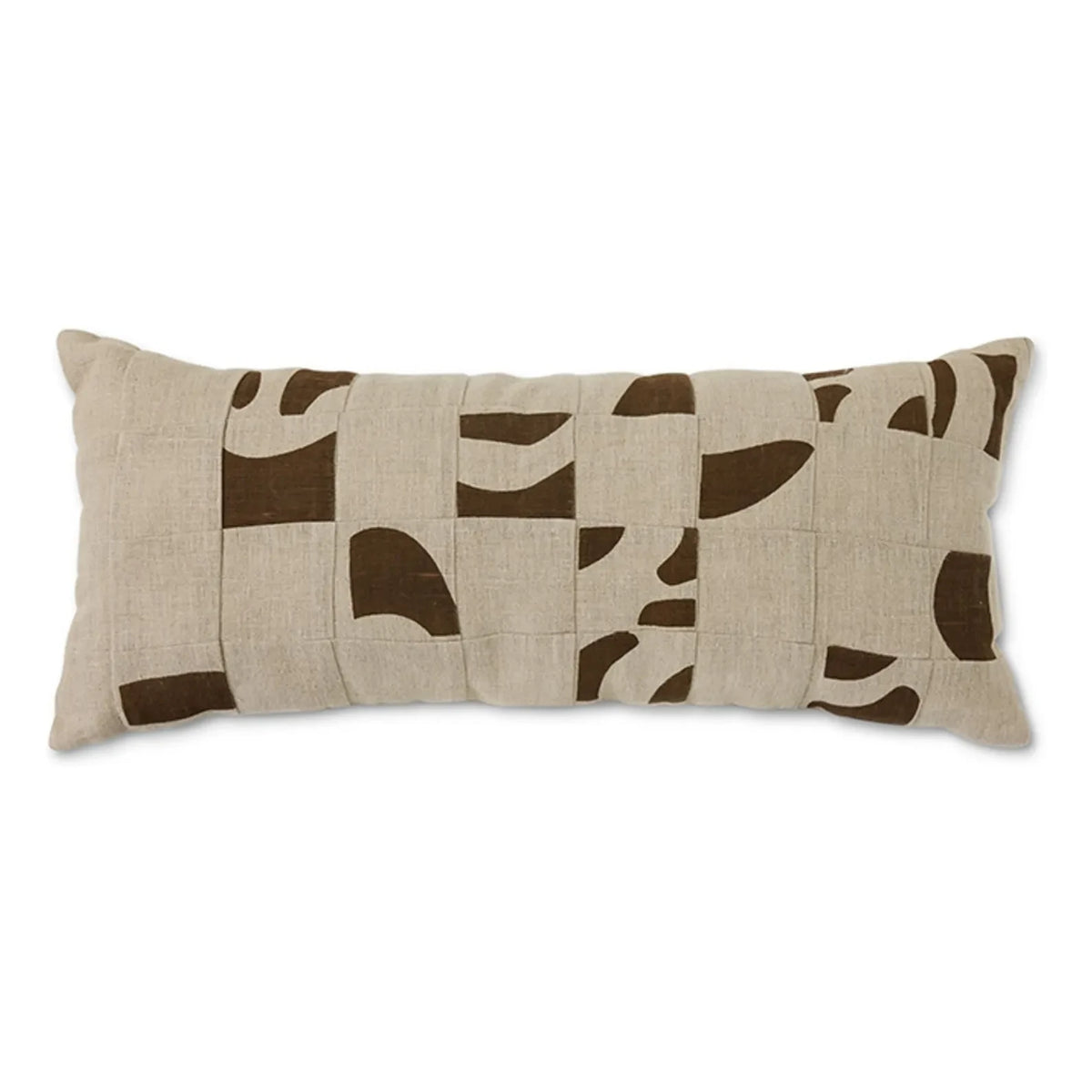HKliving - Yama Pattern Cushion | Natural
