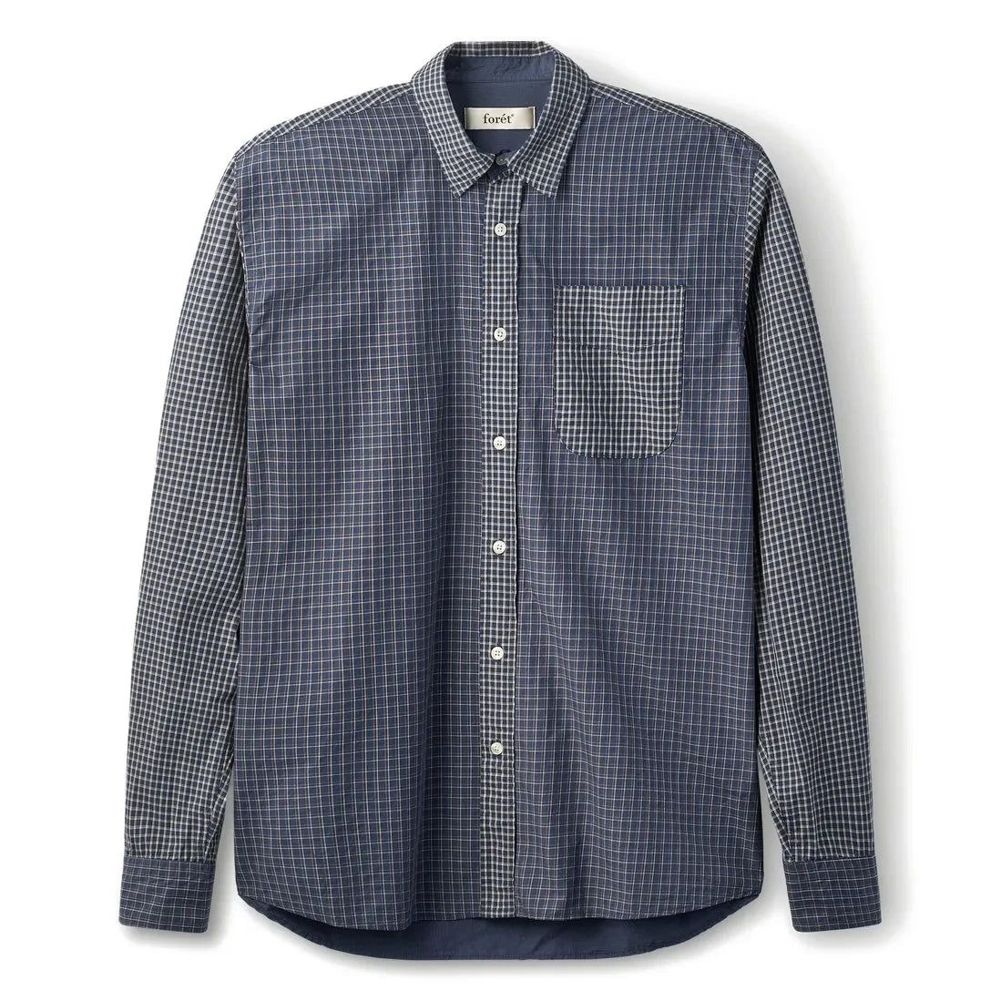 Forét - Organic Cotton Poplin Scout Shirt | Navy
