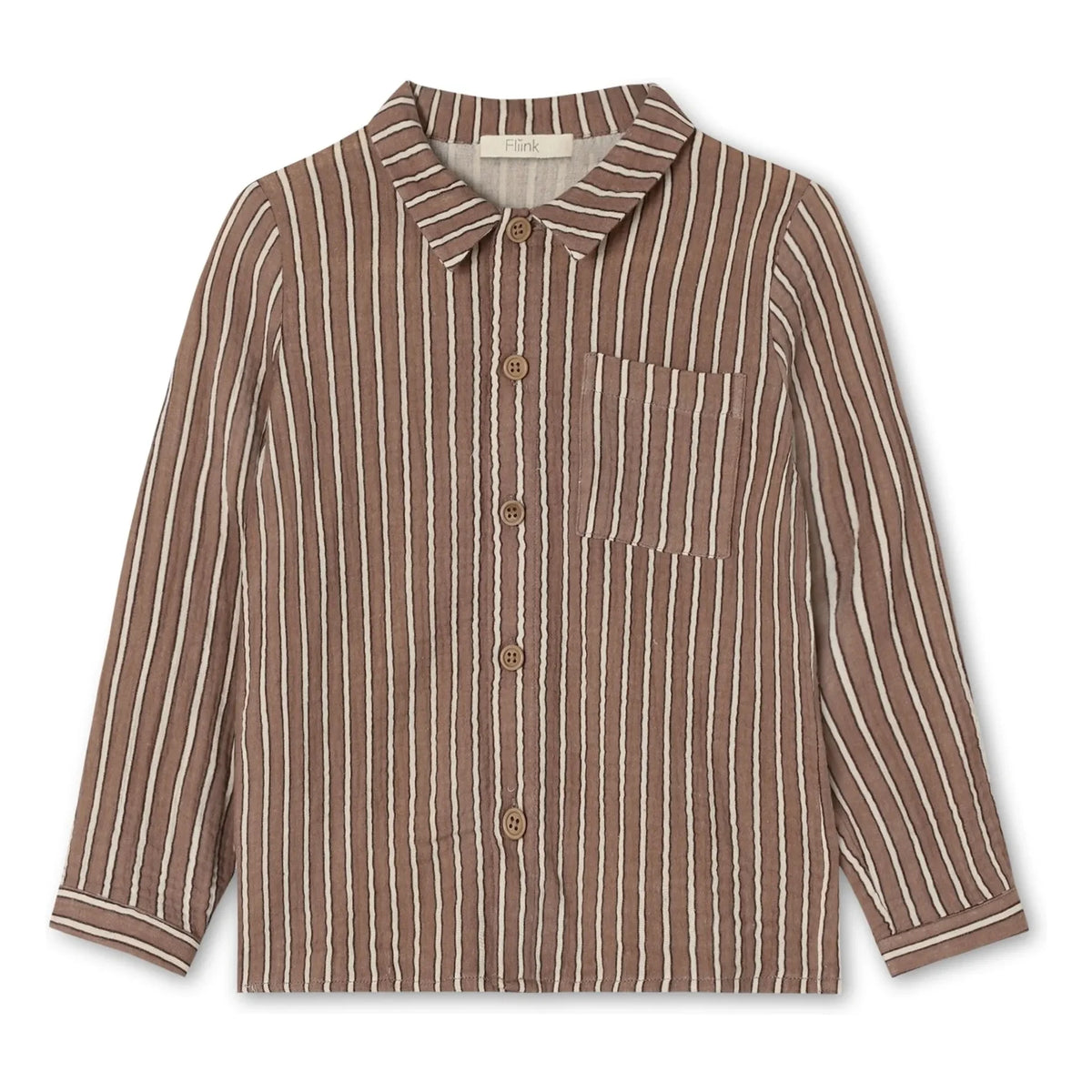 Fliink - Elmo Striped Shirt | Brown