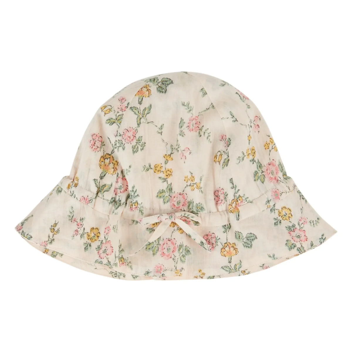 Emile et Ida - Organic Cotton Floral Hat | Light Pink