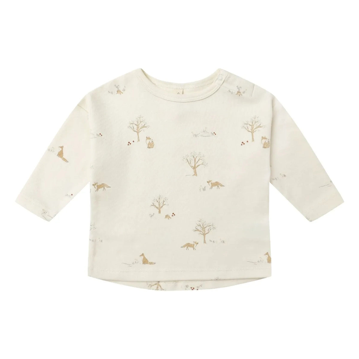 Quincy Mae - Organic Cotton Fox T-Shirt | Ivory