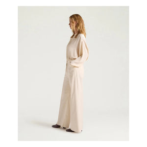 Momoni - Aoki Bis Cotton Trousers | Cream