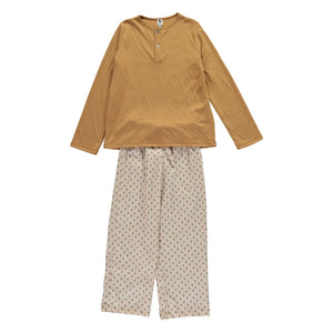 Risu Risu - Quattro Organic Cotton Pajamas | Caramel