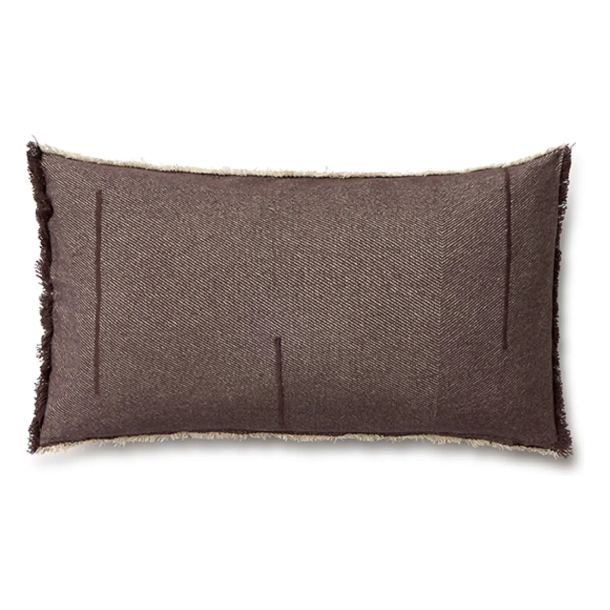 Lorena Canals - Rectangular cushion in velvet texture | Coffee