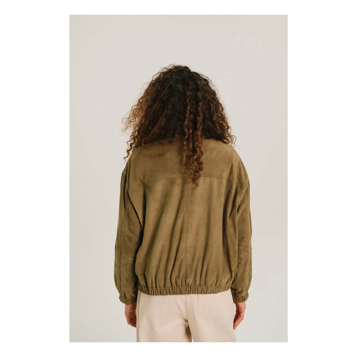 Sacrécoeur - Lise Leather Jacket | Khaki