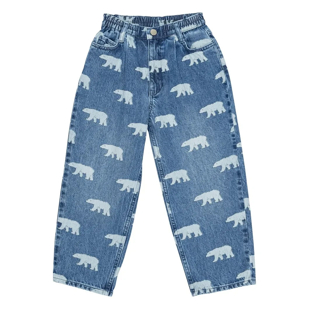 brunobruno nation - Dorethy AOP Organic Cotton Jeans | Blue