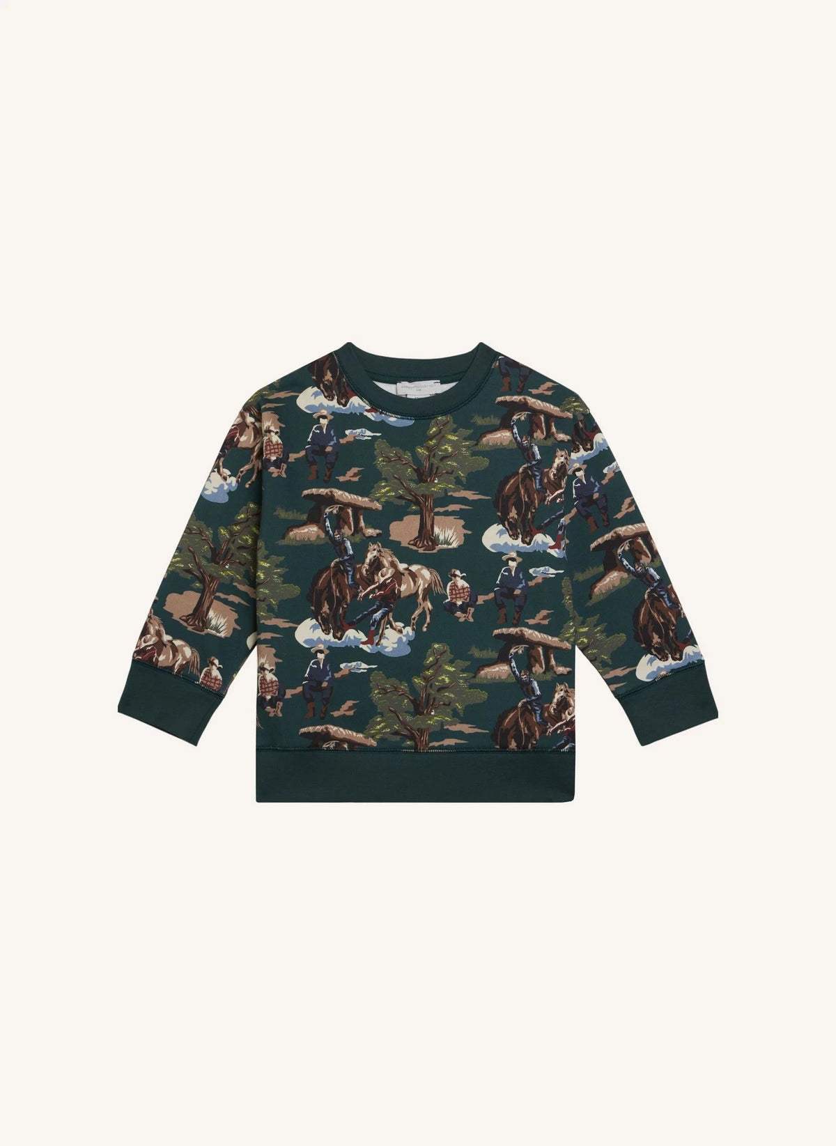 Stella McCartney Kids - Cowboy sweatshirt | Dark green