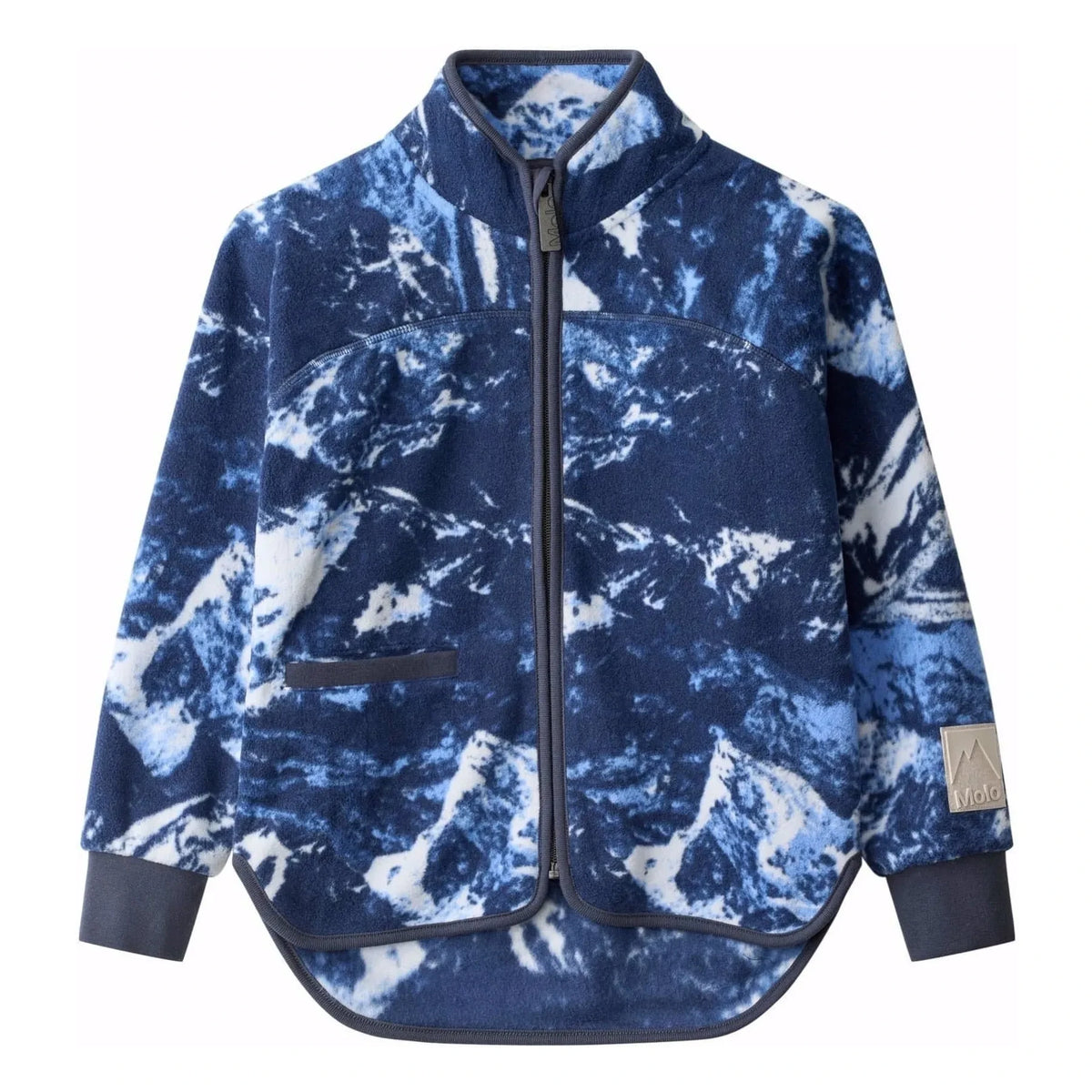 Molo - Ulani Mountain Zip-Up Sweatshirt Recycled Fibers | Blue