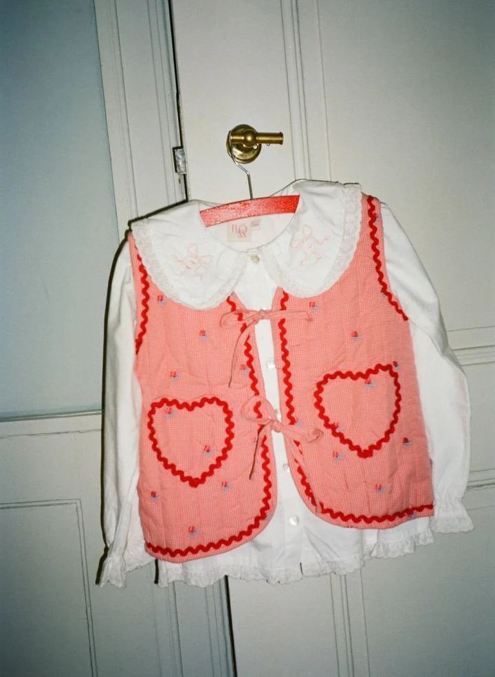 Flöss - Sonja Sleeveless Cardigan | Pink