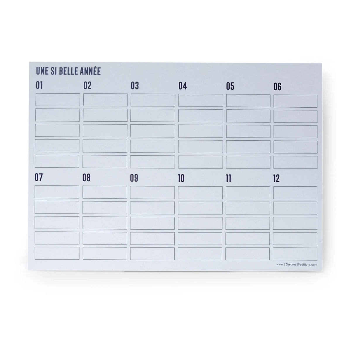 23heures59 éditions - Desk Mat | White