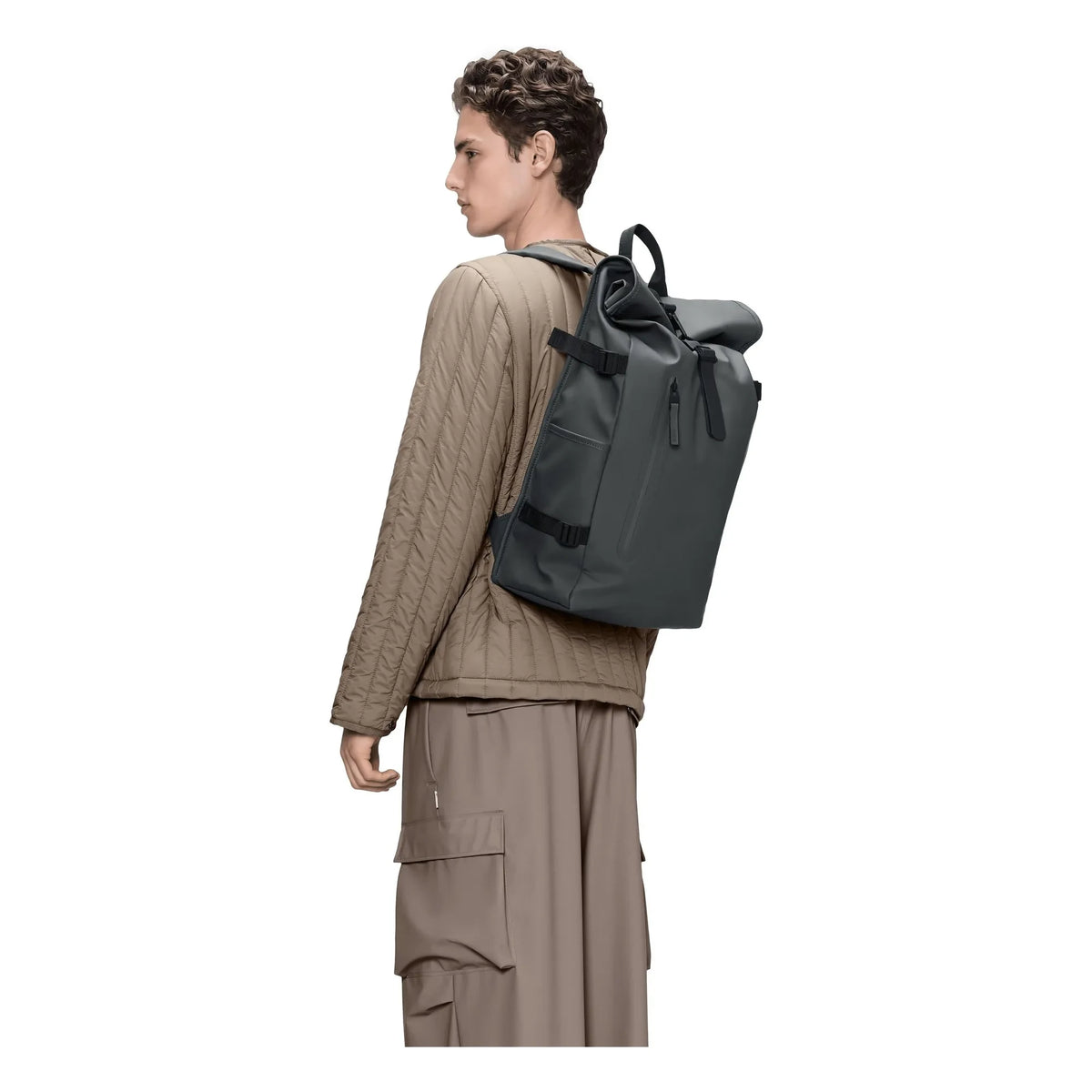Rains - Rolltop Backpack Large | Dark Grey