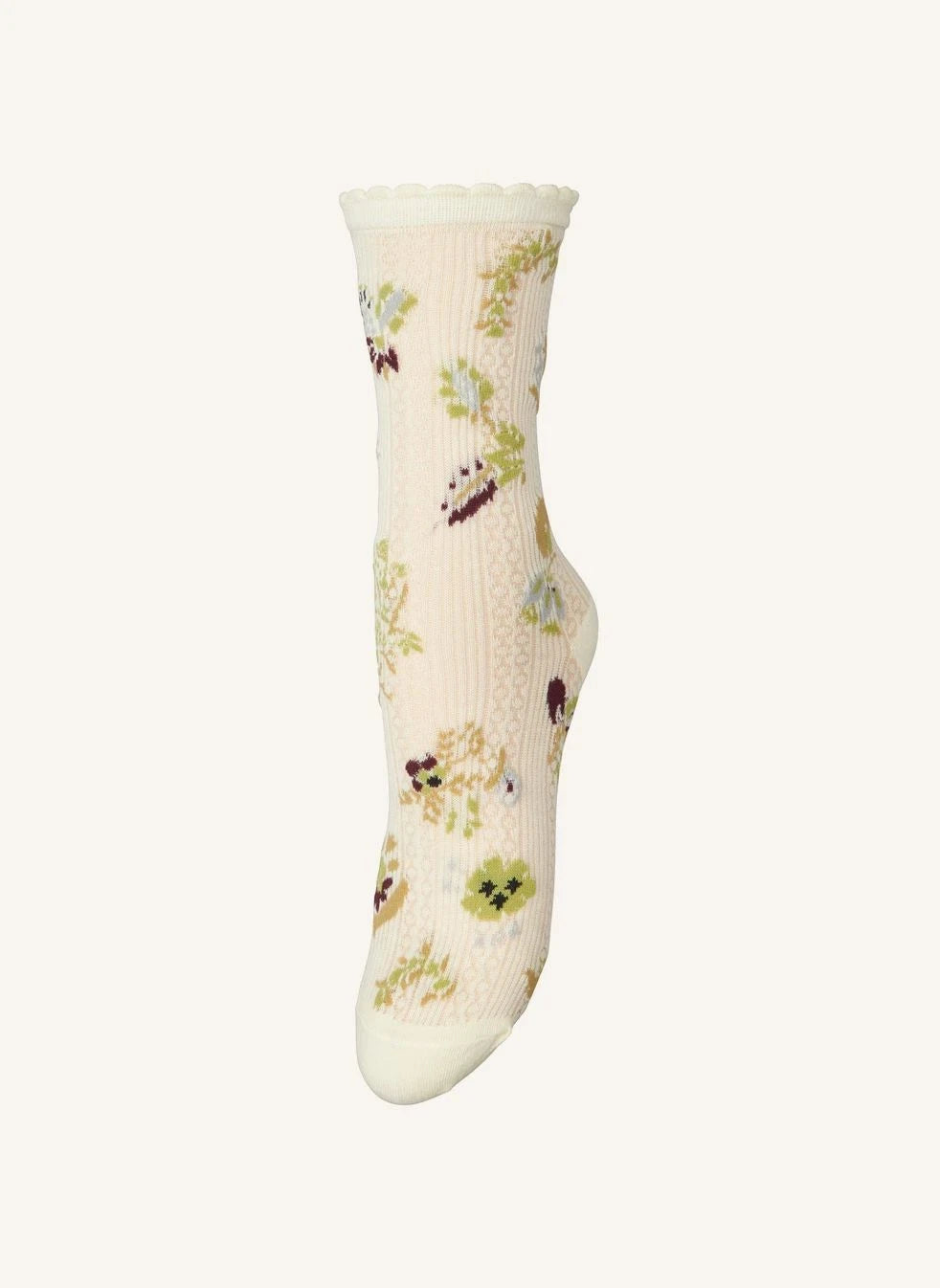 Becksöndergaard - Fiora Cotta Socks | Ecru