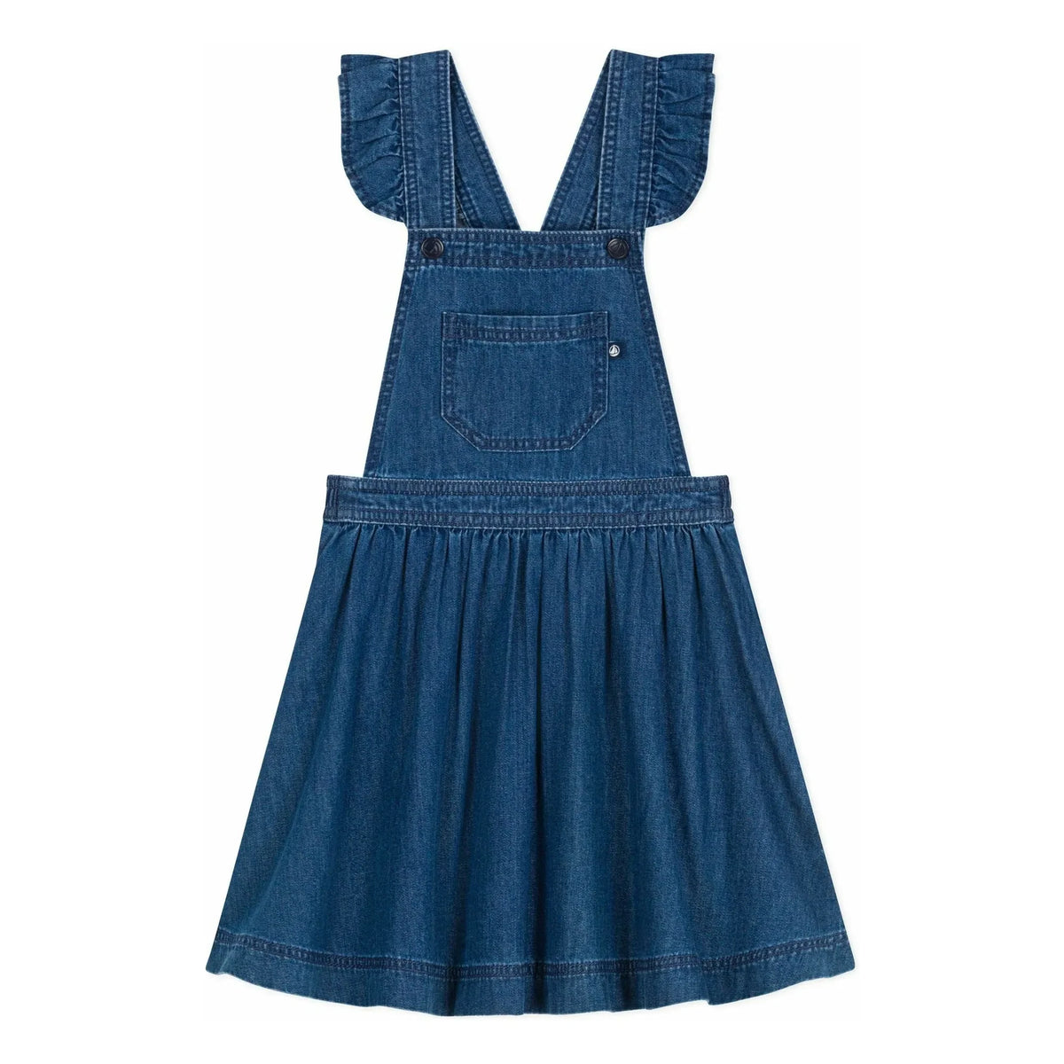 Petit Bateau - Organic Cotton Denim Overalls | Denim Blue