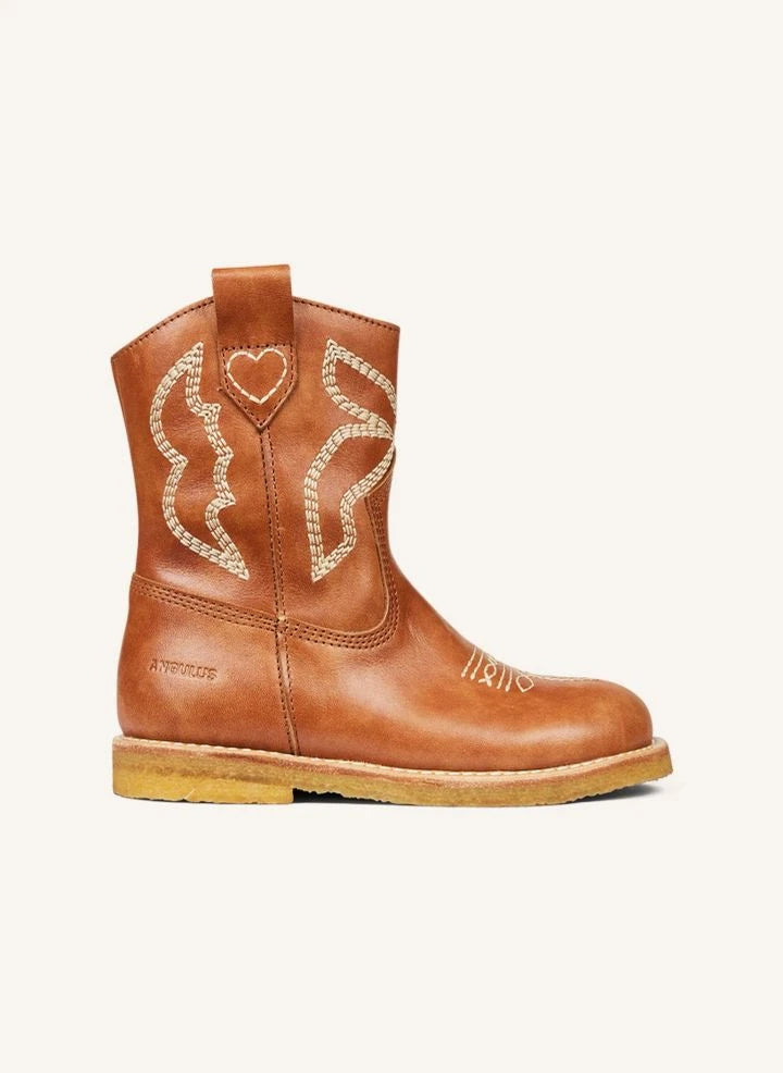 Angulus - Cowboy Boots | Cognac