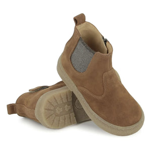 Pom d'Api - Trix Zippered Nubuck Boots | Cognac