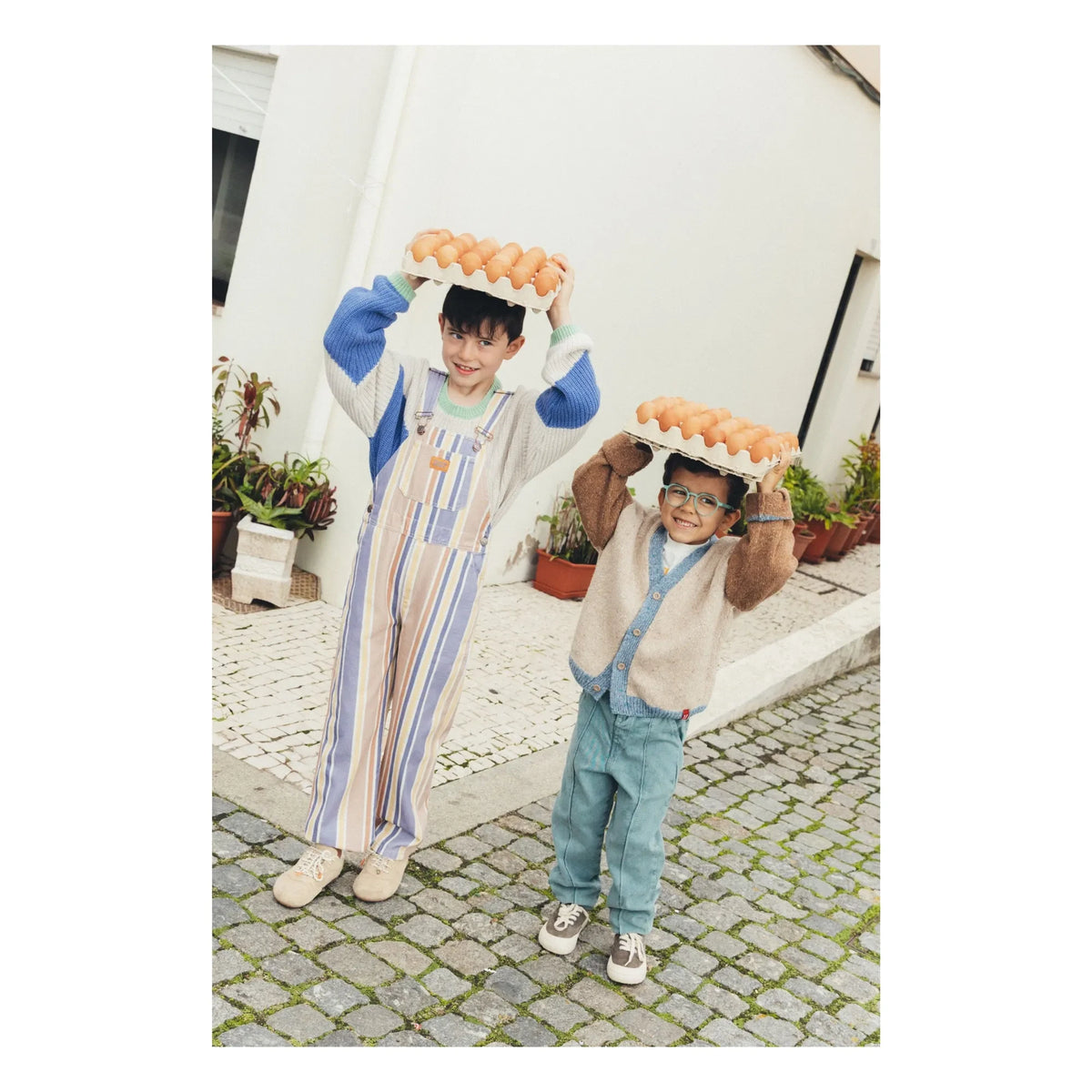 Favorite People - Striped Garden Overalls | Mavi