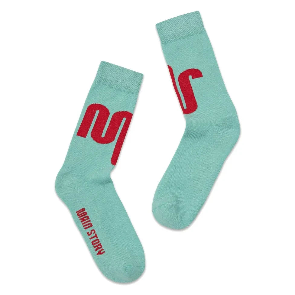 Main Story - Organic Cotton Logo Socks | Light Blue