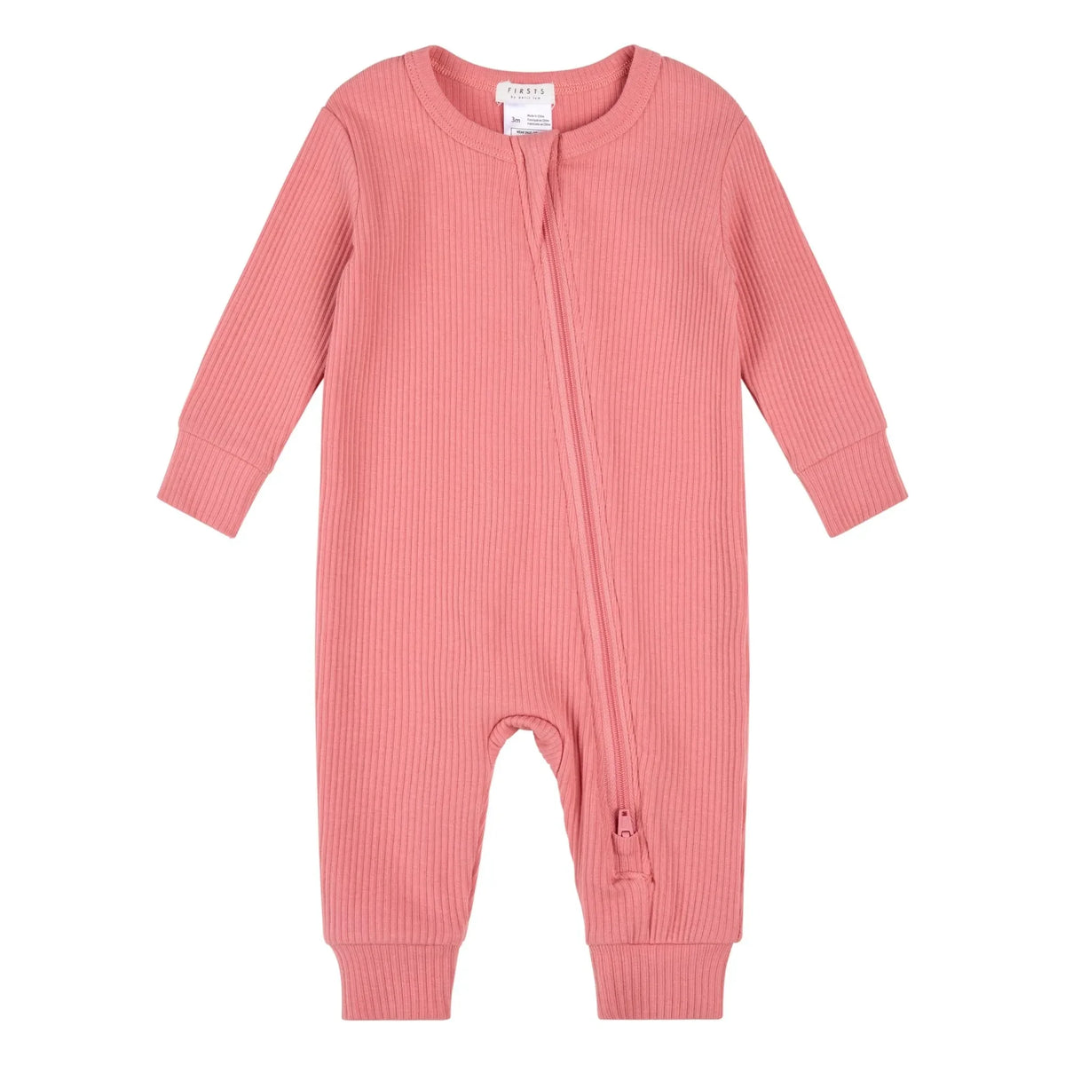 Petit Lem - Organic Cotton and Modal Ribbed Footless Pajamas | Pink