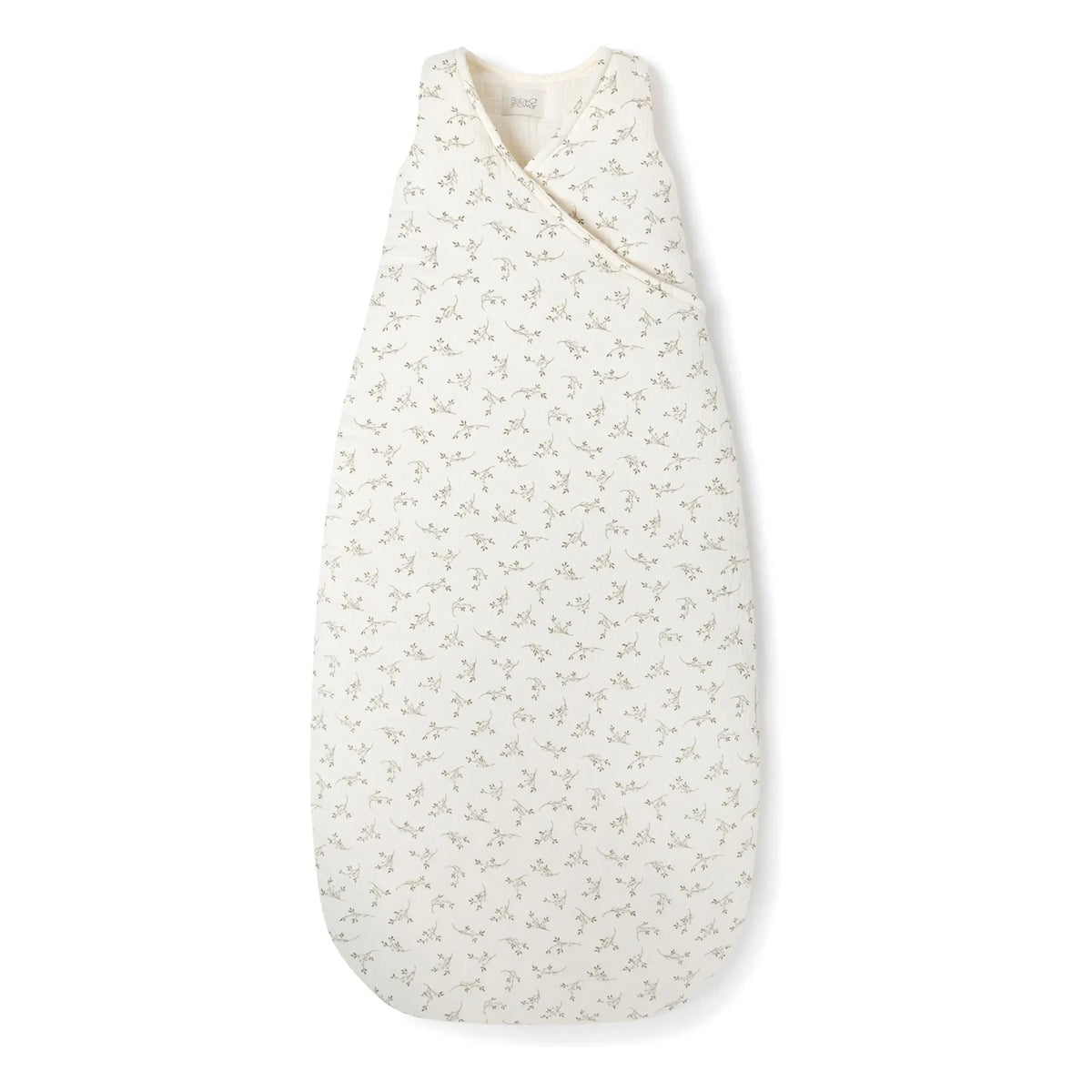 Babyshower - Olive Cotton Muslin Sleep Suit | Ivory