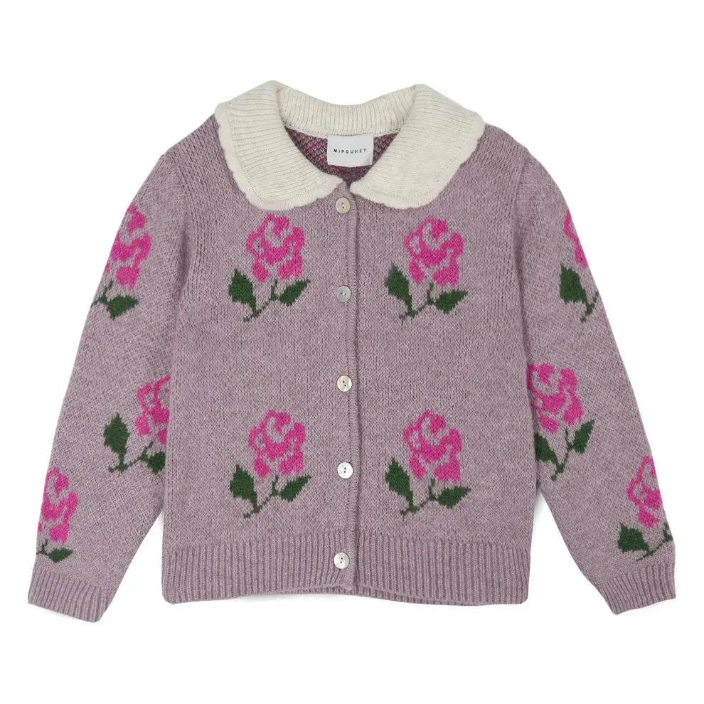 Mipounet - Rosalina Floral Cardigan | Pink