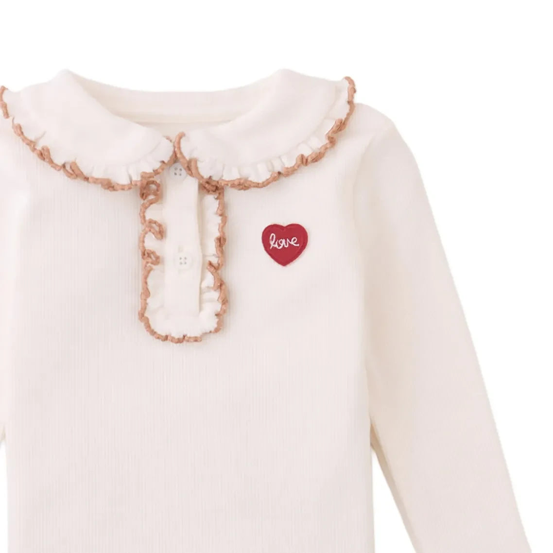 Gingersnaps - Geraldine Bébé ribbed T-Shirt | Ecru