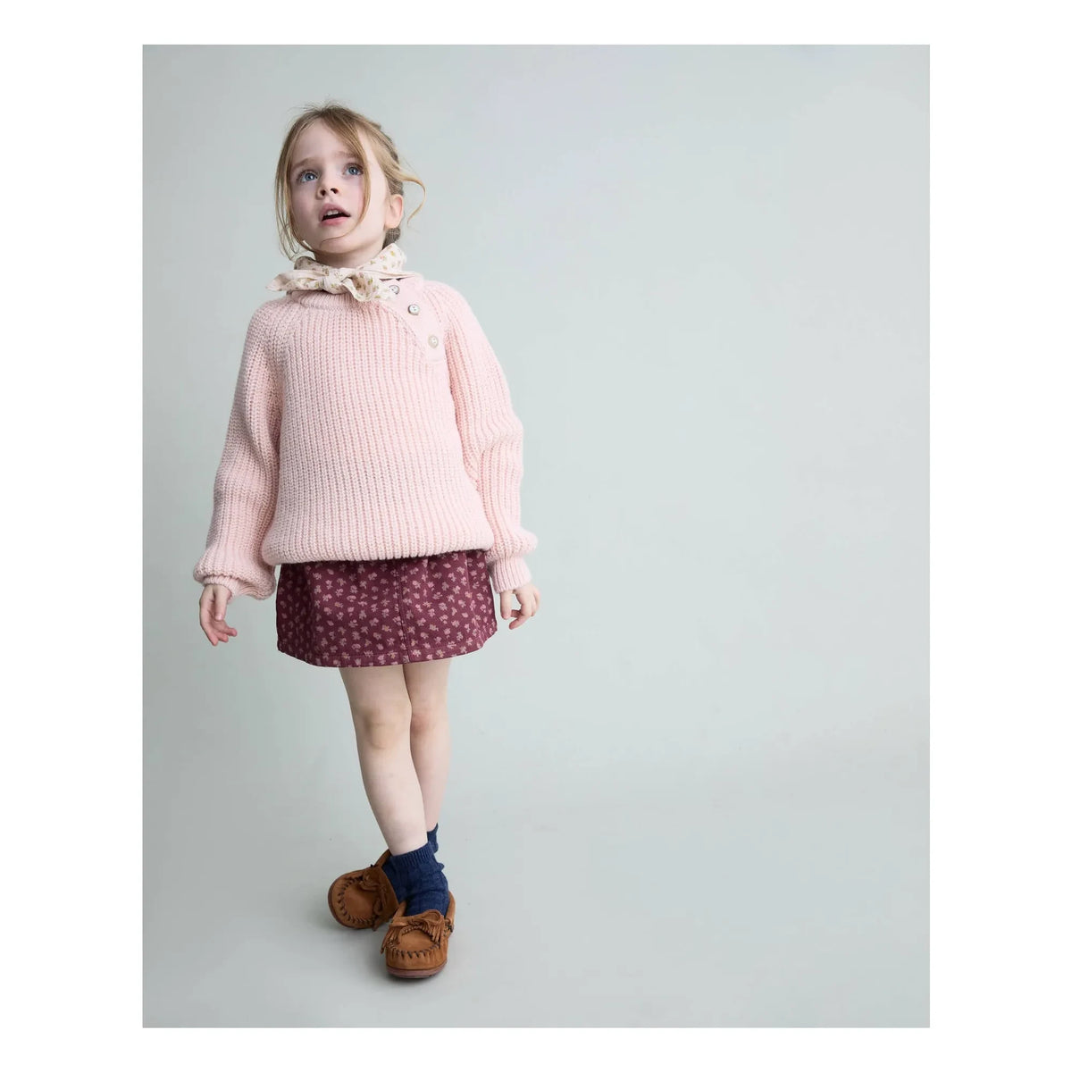 Búho - Cottage Fleurie skirt | Burgundy