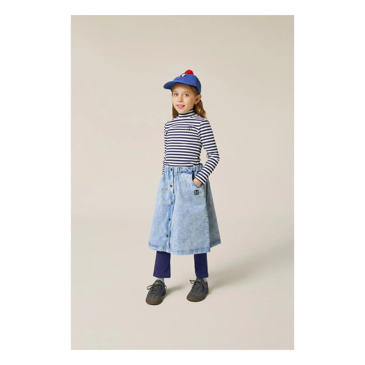 The Campamento - Striped Fisherman Neck | Blue