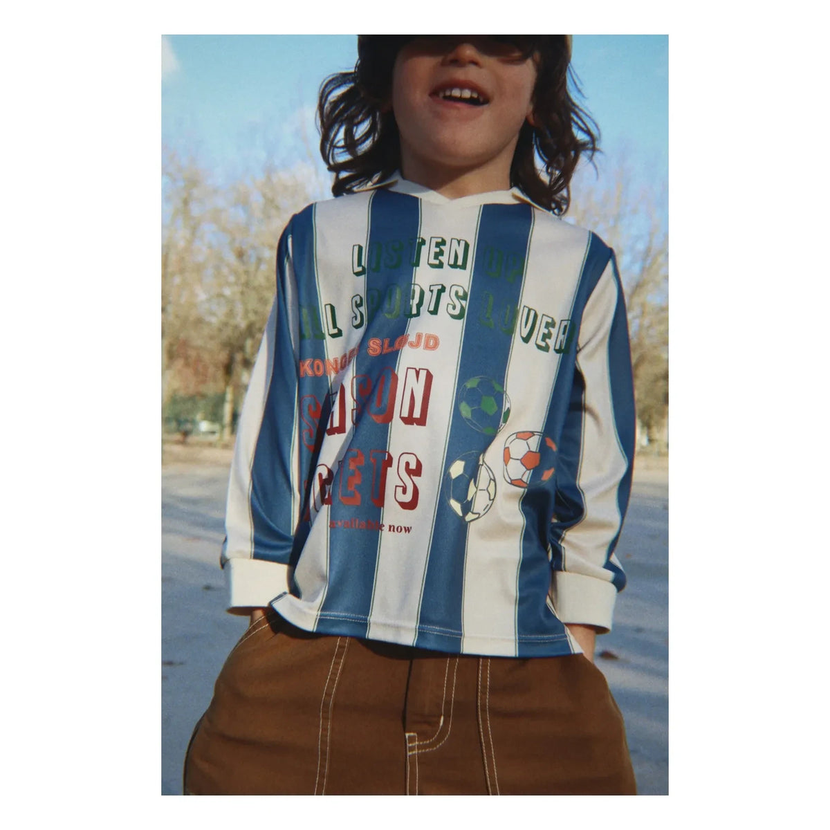 Konges Sløjd - Blue Striped Polo Shirt