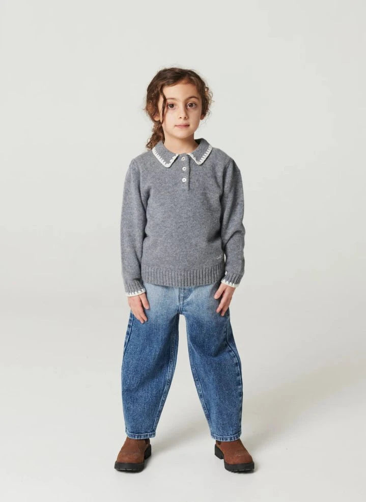 Copenhagen Colors - Wool and Cashmere Turtleneck Sweater | Grey