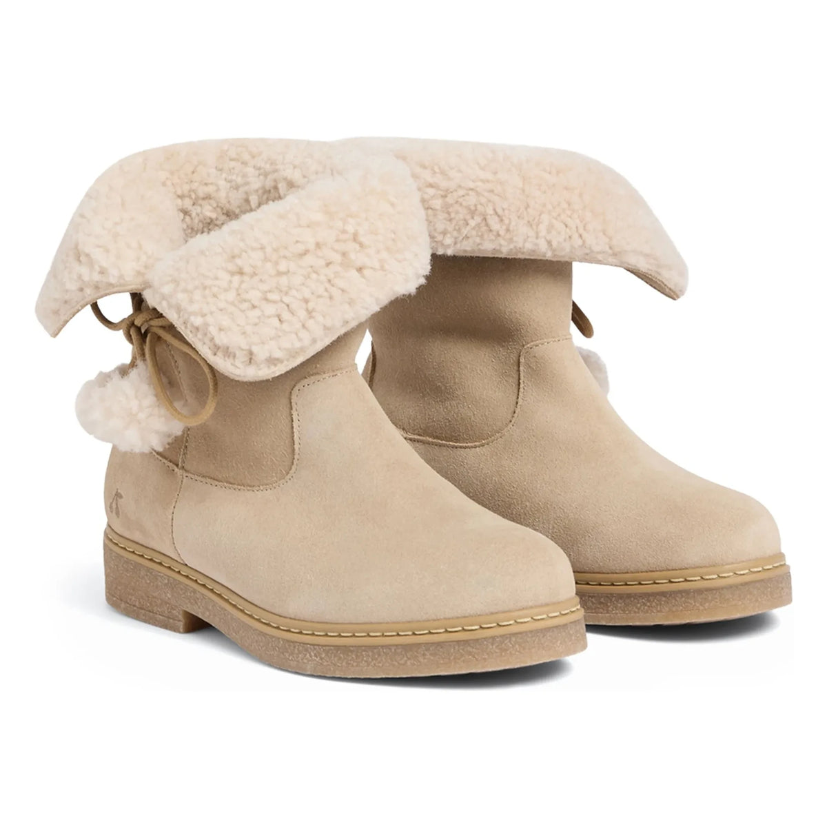 Bonpoint - Julienne Leather Boots | Beige