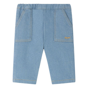 Bonpoint - Thursday Organic Cotton Jeans | Grey Blue