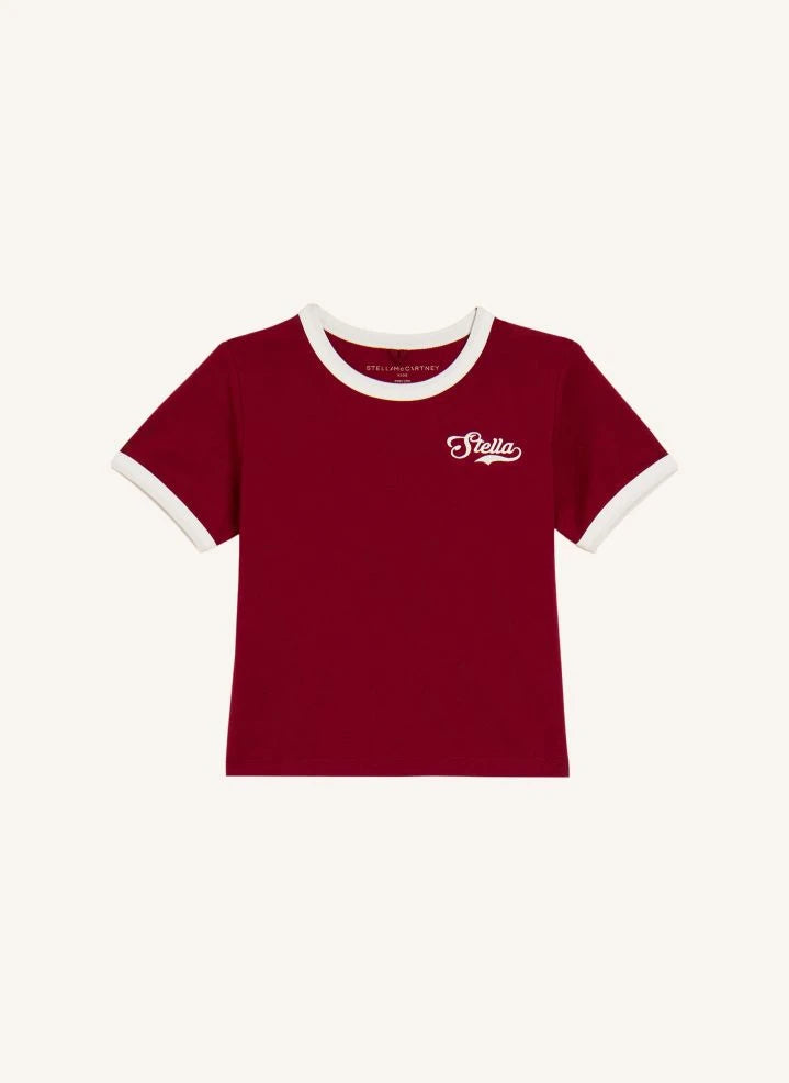 Stella McCartney Kids - Stella organic cotton T-shirt | Dark red