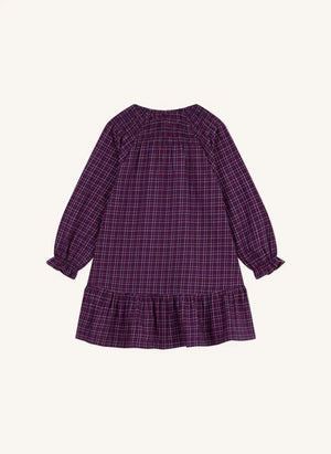 Petit Bateau - Organic cotton ruffle dress | Navy