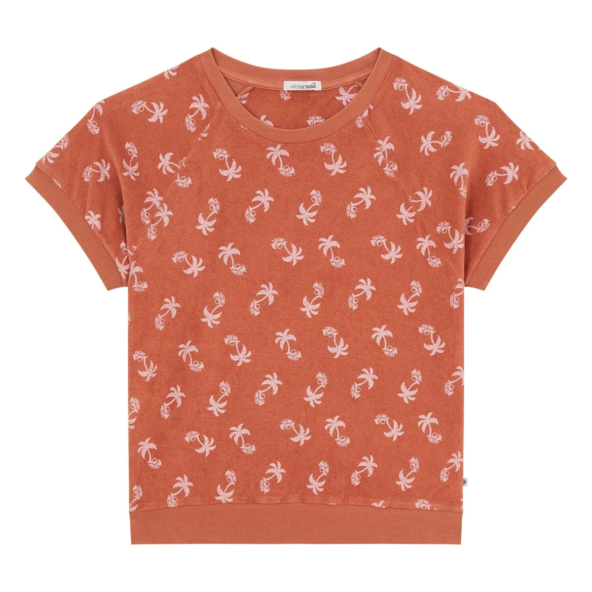 Sunchild - Jaco Eponge Short Sleeve Sweatshirt | Terracotta