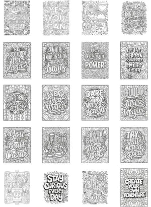 Kidywolf - K-Draw Pad Refills - Inspirational Quotes