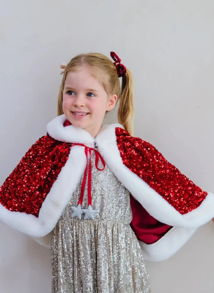 Mimi & Lula - Mrs Claus Cape | Red