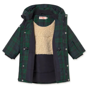 Tinycottons - Checked Ski Jacket | Green
