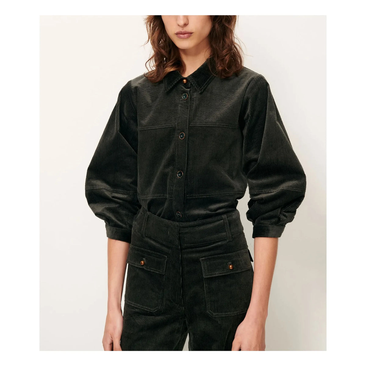 Sessùn - Leotown Organic Cotton Overshirt | Dark grey